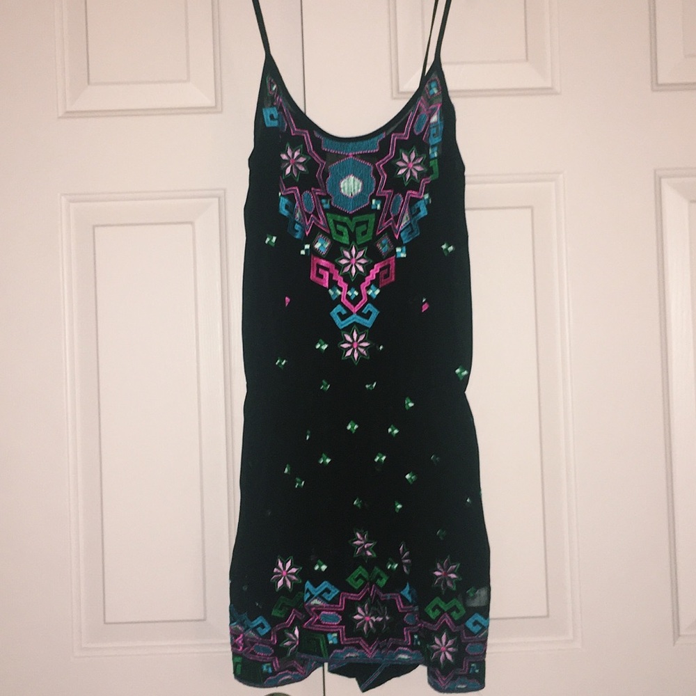 Nicole Miller Sheer Romper